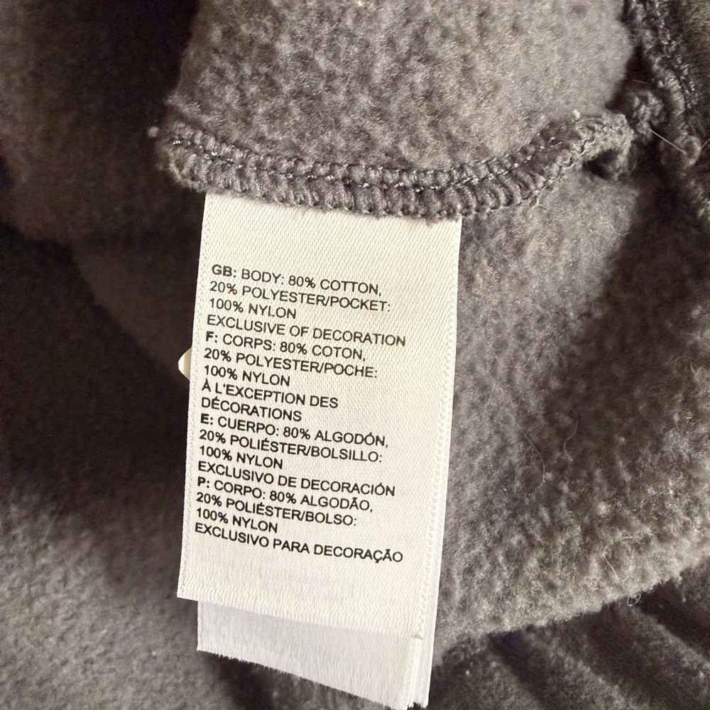 The North Face Charcoal Pullover with Black Sleeve Pocket - Picture 7 of 7